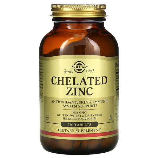 Solgar-Chelated Zinc-250 Tablets