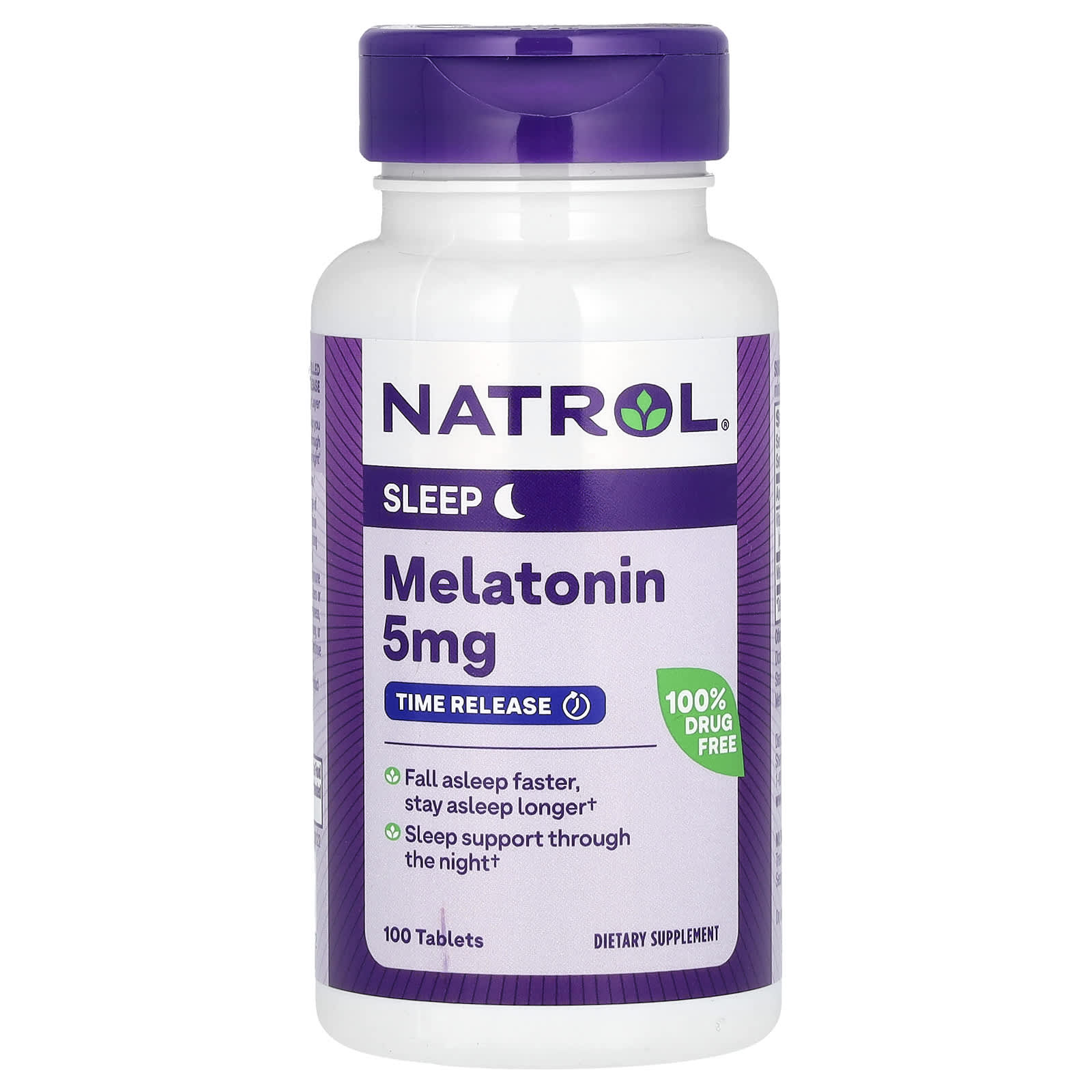 Natrol-Melatonin-Time Release-5 mg-100 Tablets