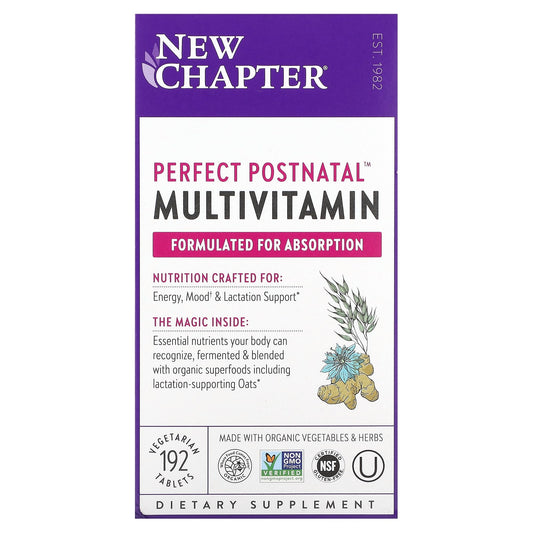 New Chapter-Perfect Postnatal Multivitamin-192 Vegetarian Tablets