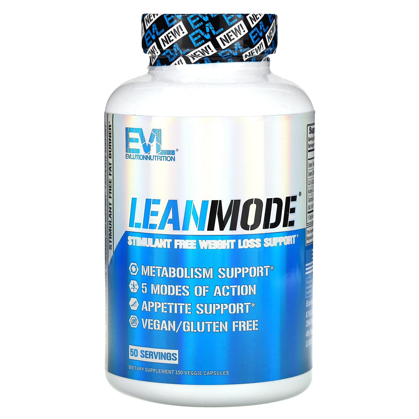 EVLution Nutrition-LeanMode-Stimulant Free Weight Loss Support-150 Veggie Capsules