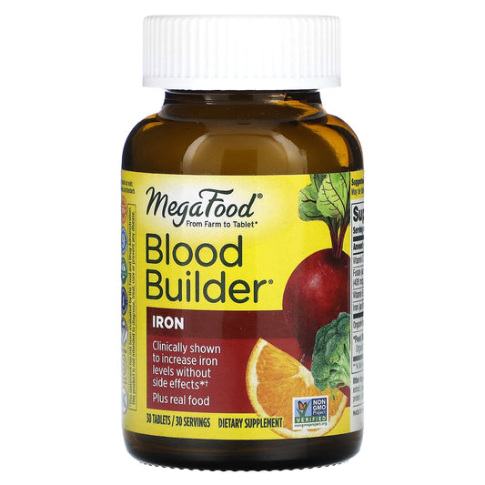 MegaFood-Blood Builder-Iron-30 Tablets