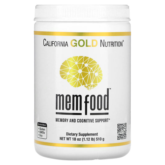 California Gold Nutrition-MEM Food-Memory & Cognitive Support-1.12 lb (510 g)