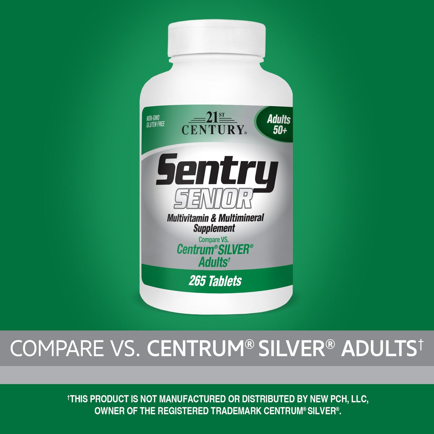 21st Century, Sentry Senior, Multivitamin & Multimineral Supplement, Adults 50+, 265 Tablets