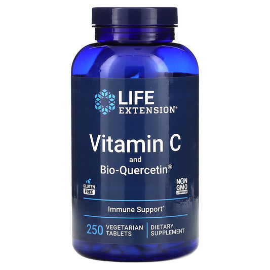 Life Extension-Vitamin C and Bio-Quercetin-250 Vegetarian Tablets