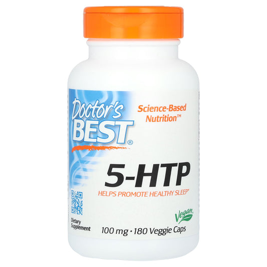 Doctor's Best-5-HTP-100 mg-180 Veggie Caps