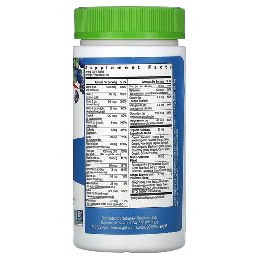 Rainbow Light, Men's One Daily Multivitamin, High Potency, 90 Vegetarian Tablets