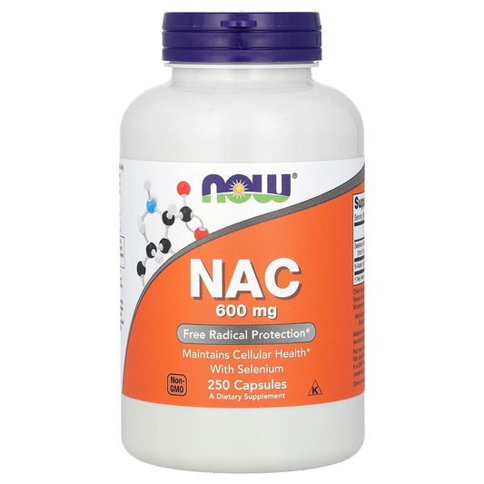 NOW Foods-NAC-600 mg-250 Capsules