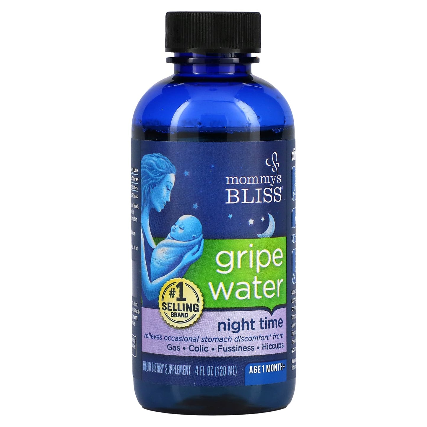 Mommy's Bliss, Night Time, Gripe Water, 1 Month+, 4 fl oz (120 ml)