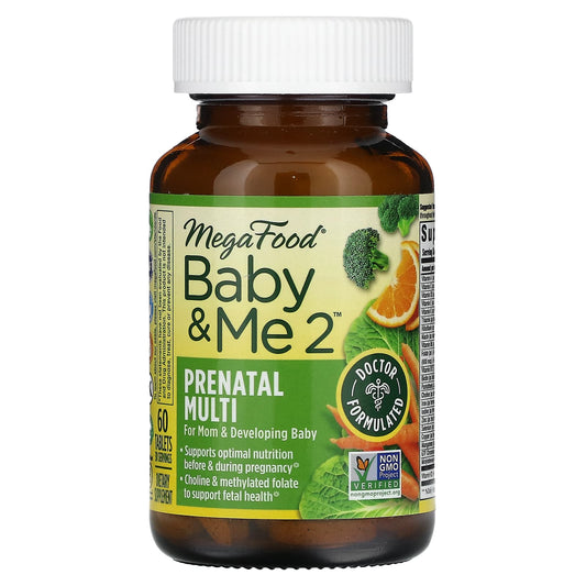 MegaFood-Baby & Me 2-Prenatal Multi-60 Tablets