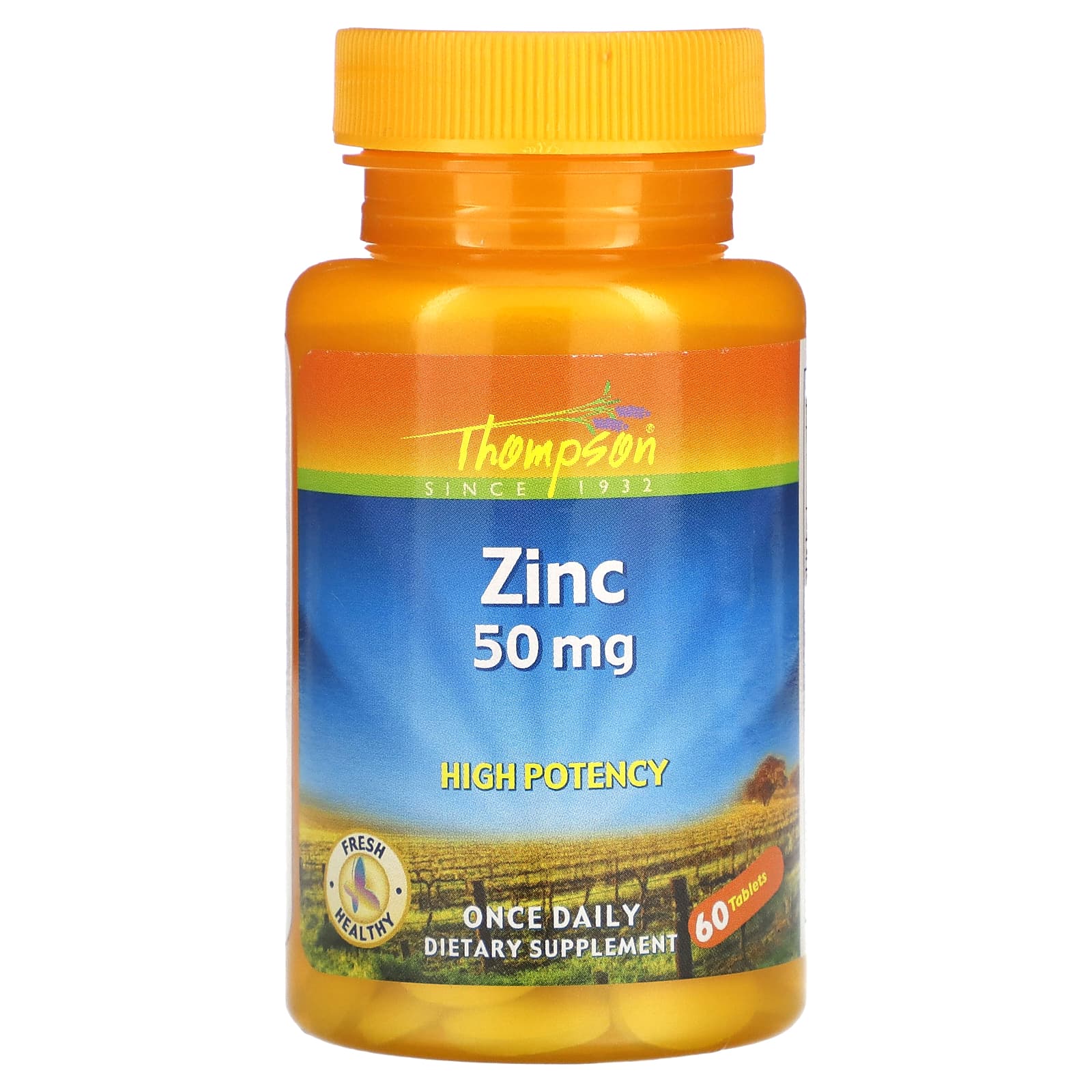 Thompson-Zinc-High Potency-50 mg-60 Tablets
