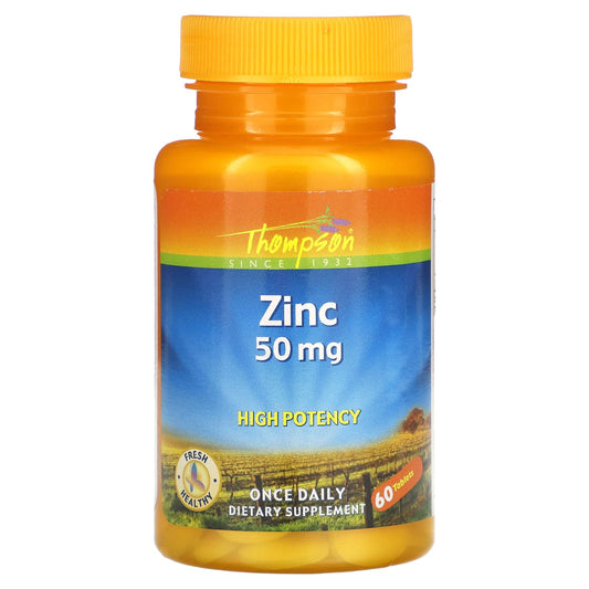 Thompson-Zinc-High Potency-50 mg-60 Tablets