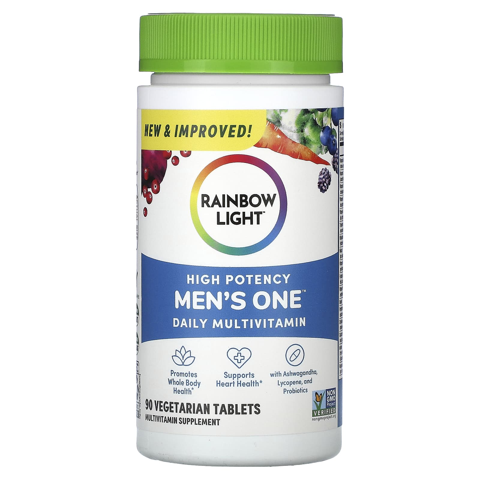 Rainbow Light-Men's One Daily Multivitamin-High Potency-90 Vegetarian Tablets