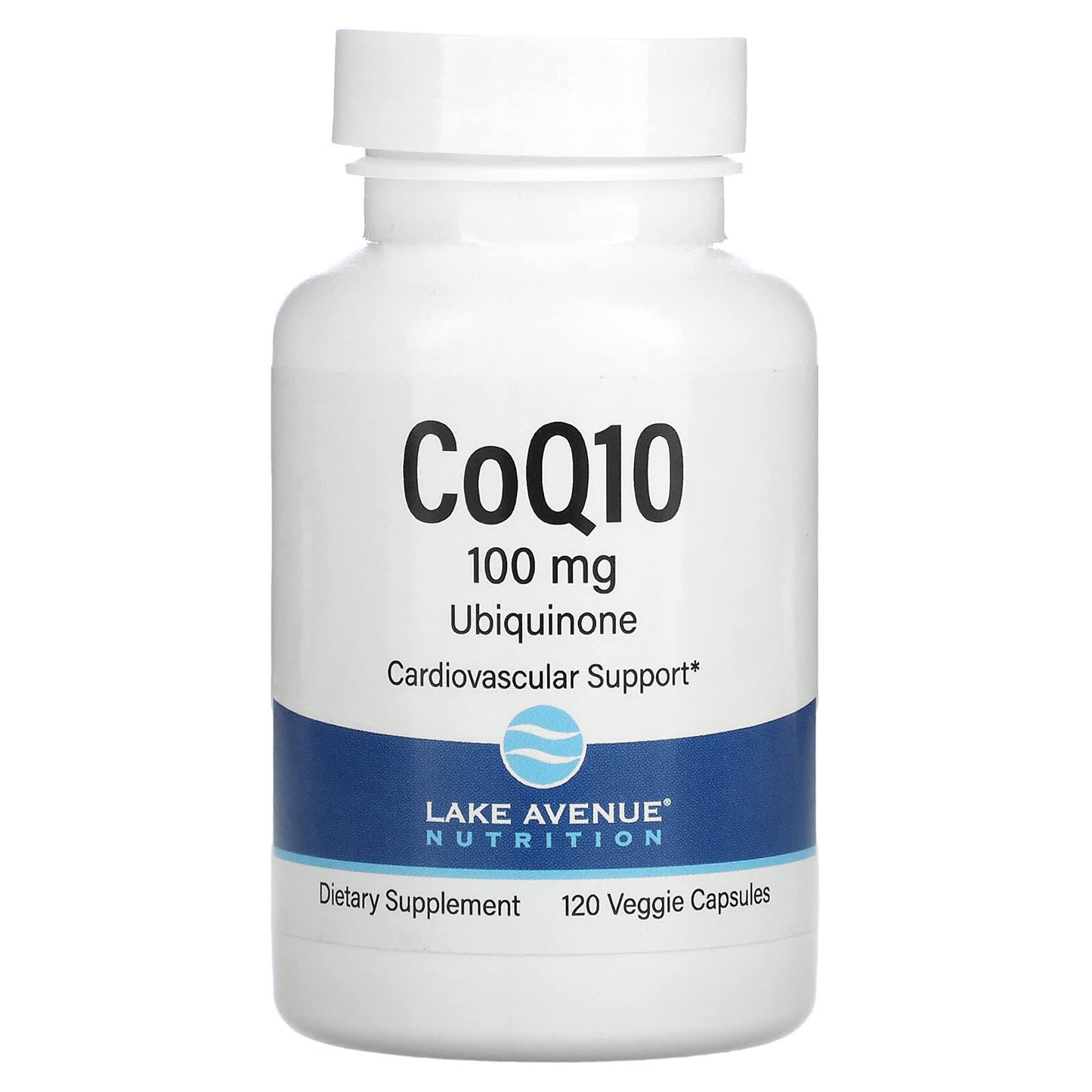 Lake Avenue Nutrition-CoQ10-USP Grade Ubiquinone-100 mg-120 Veggie Capsules