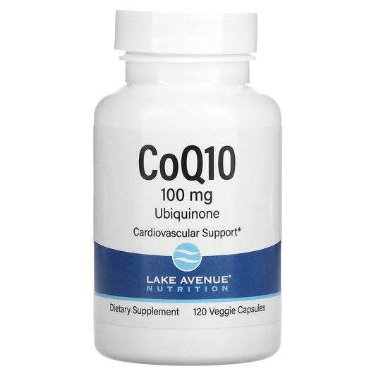 Lake Avenue Nutrition-CoQ10-USP Grade Ubiquinone-100 mg-120 Veggie Capsules