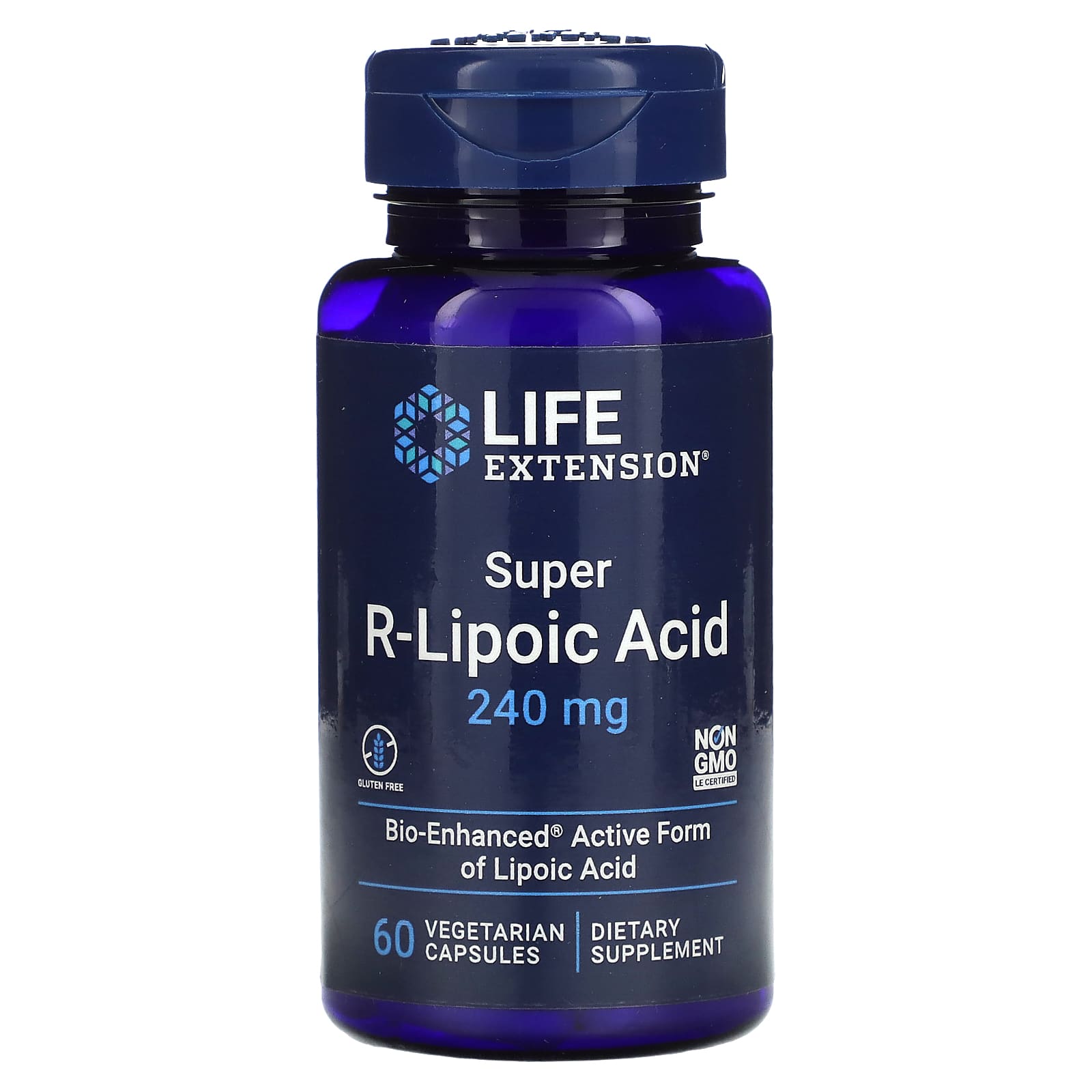 Life Extension-Super R-Lipoic Acid-240 mg-60 Vegetarian Capsules