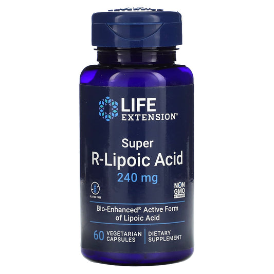 Life Extension-Super R-Lipoic Acid-240 mg-60 Vegetarian Capsules
