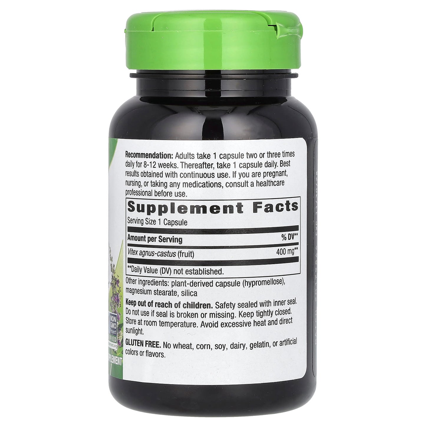 Nature's Way, Vitex Fruit, 400 mg, 100 Vegan Capsules