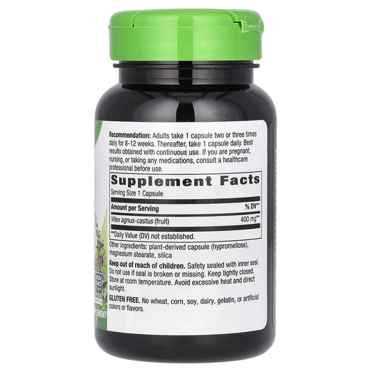 Nature's Way, Vitex Fruit, 400 mg, 100 Vegan Capsules