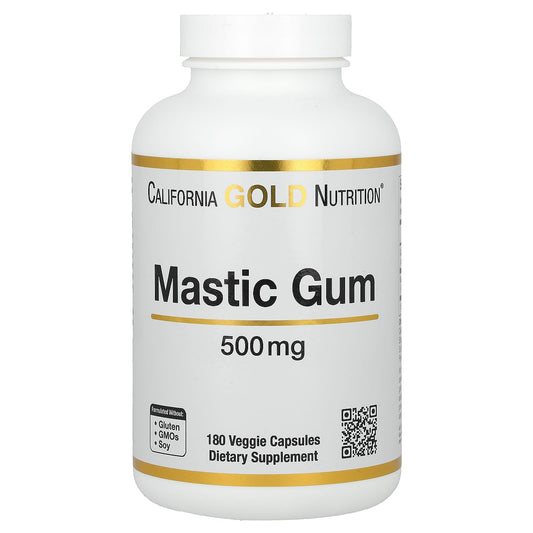 California Gold Nutrition-Mastic Gum-500 mg-180 Veggie Capsules