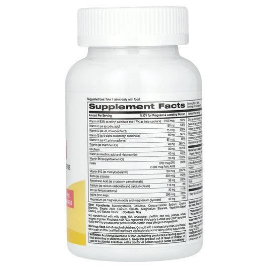 Super Nutrition, SimplyOne, Prenatal, Triple Power Multivitamins, 90 Tablets