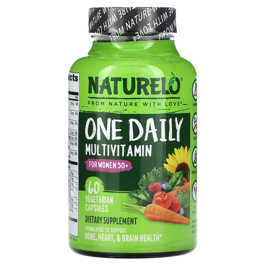 NATURELO-One Daily Multivitamin for Women 50+-60 Vegetarian Capsules