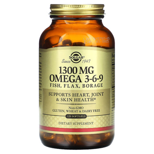 Solgar-Omega 3-6-9-1,300 mg-120 Softgels