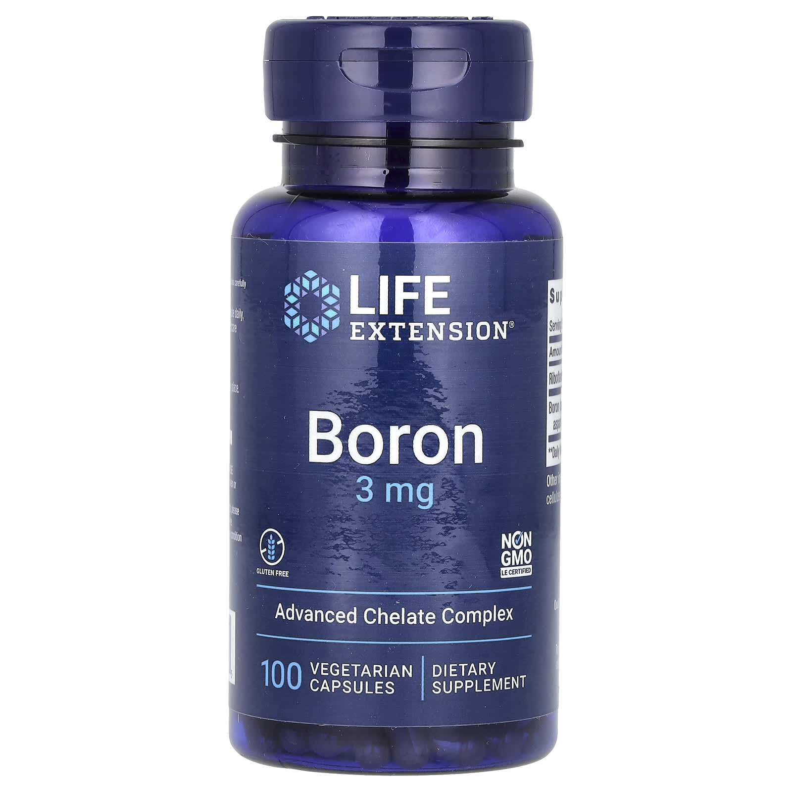 Life Extension-Boron-3 mg-100 Vegetarian Capsules