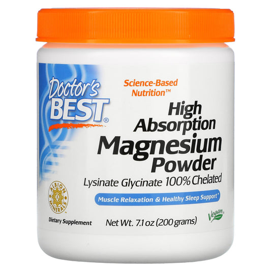 Doctor's Best-High Absorption Magnesium Powder-7.1 oz (200 g)