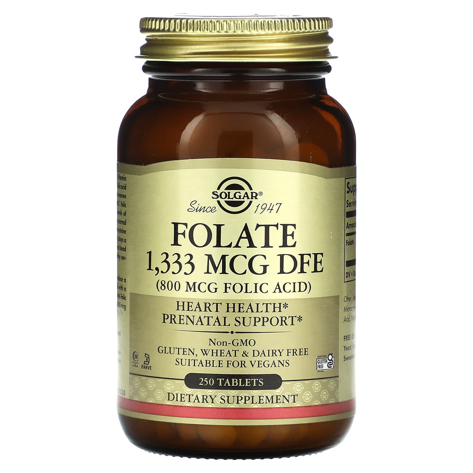 Solgar-Folate-1,333 mcg DFE-250 Tablets