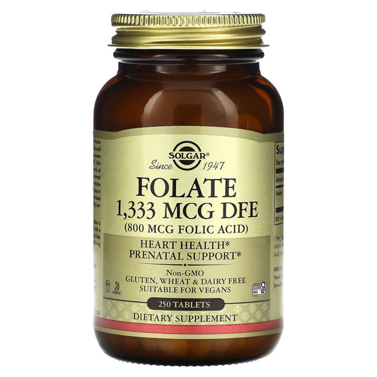 Solgar-Folate-1,333 mcg DFE-250 Tablets