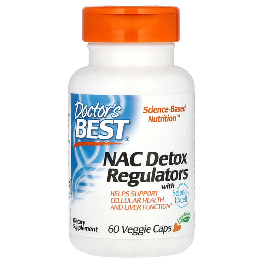 Doctor's Best-NAC Detox Regulators with Seleno Excell-60 Veggie Caps