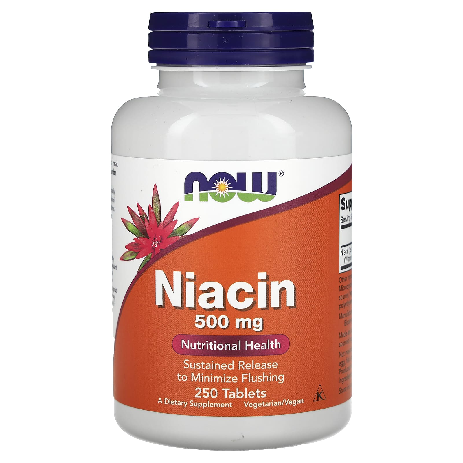 NOW Foods-Niacin-500 mg-250 Tablets