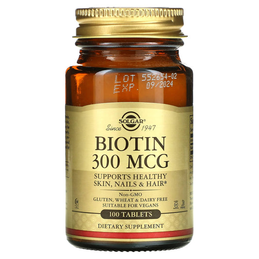 Solgar-Biotin-300 mcg-100 Tablets