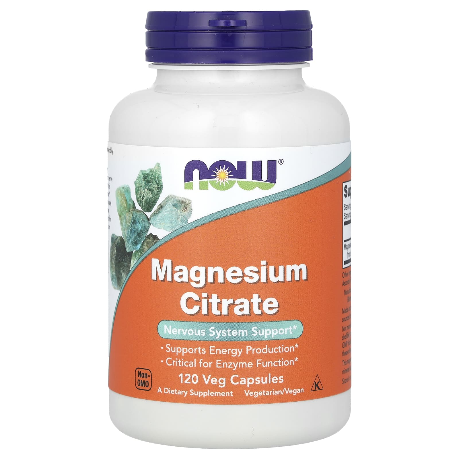 NOW Foods-Magnesium Citrate-120 Veg Capsules