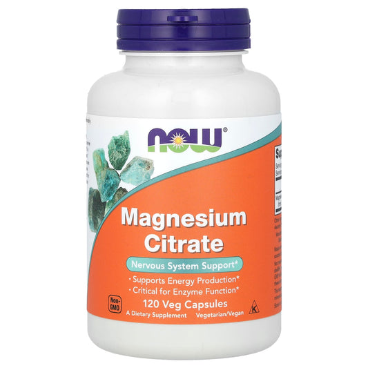 NOW Foods-Magnesium Citrate-120 Veg Capsules