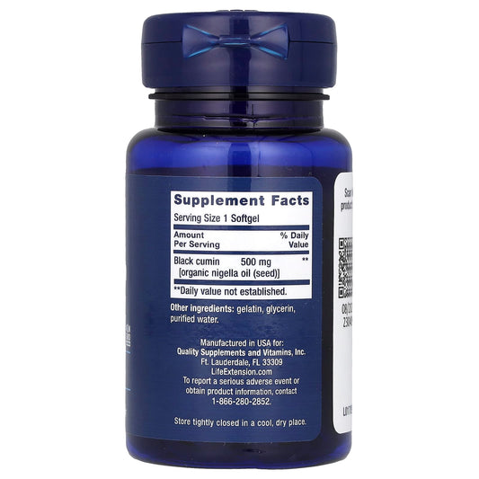 Life Extension, Black Cumin Seed Oil, 60 Softgels