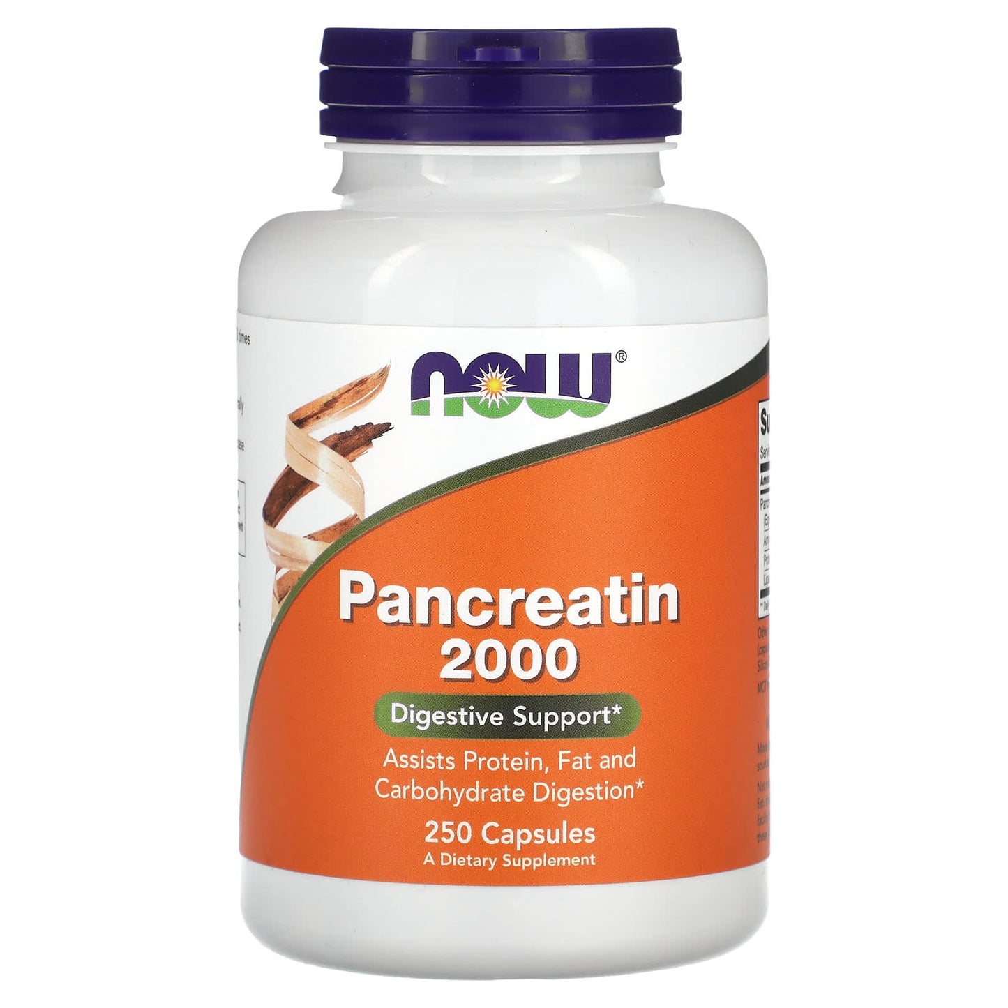 NOW Foods-Pancreatin 2000-250 Capsules