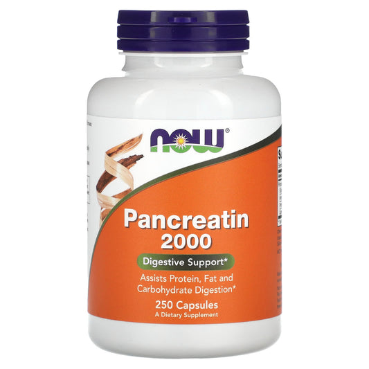 NOW Foods-Pancreatin 2000-250 Capsules
