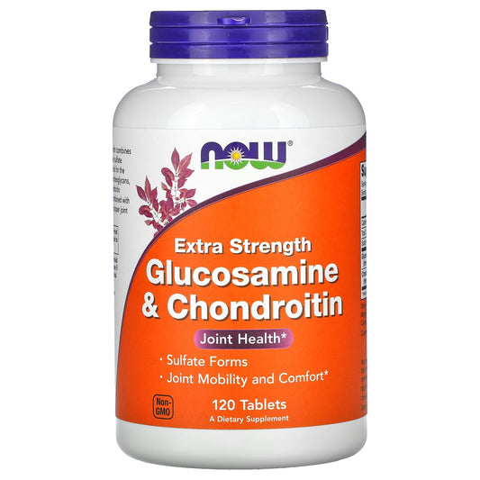NOW Foods-Glucosamine & Chondroitin-Extra Strength-120 Tablets