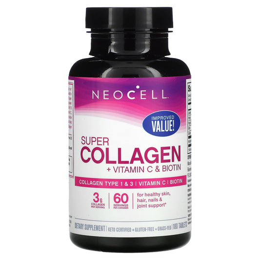 NeoCell-Super Collagen-+ Vitamin C & Biotin- 180 Tablets