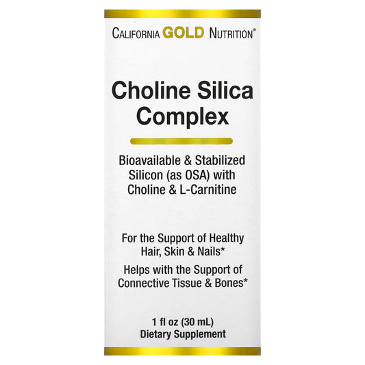 California Gold Nutrition-Choline Silica Complex-1 fl oz (30 ml)