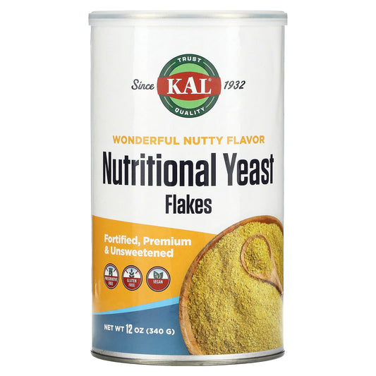 KAL-Nutritional-Yeast Flakes-Wonderful Nutty-12 oz (340 g)