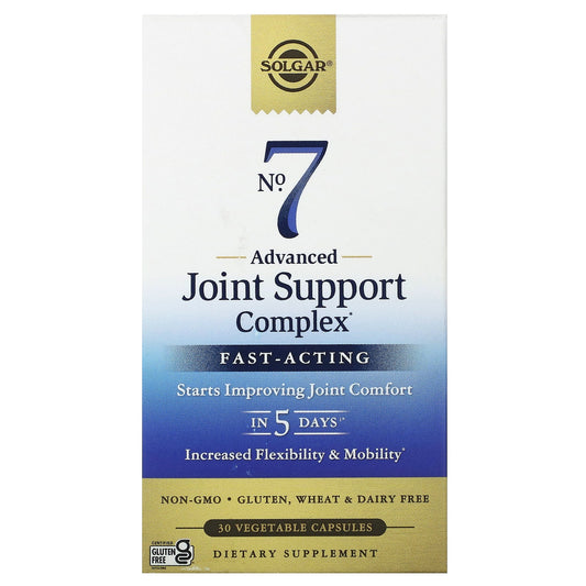 Solgar-No. 7-Advanced Joint Support Complex-30 Vegetable Capsules