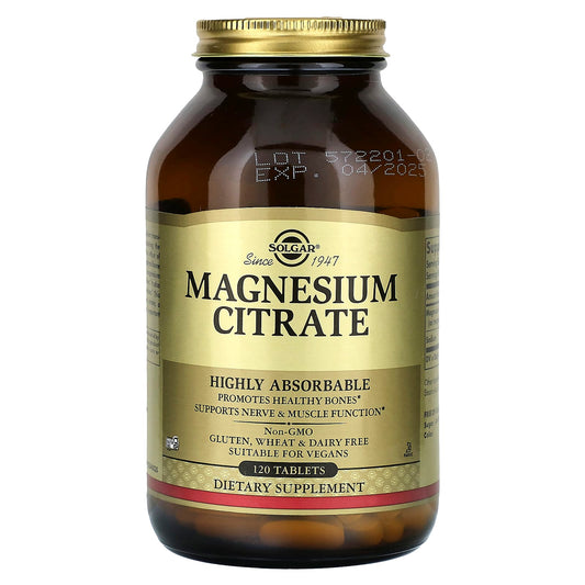 Solgar-Magnesium Citrate-120 Tablets