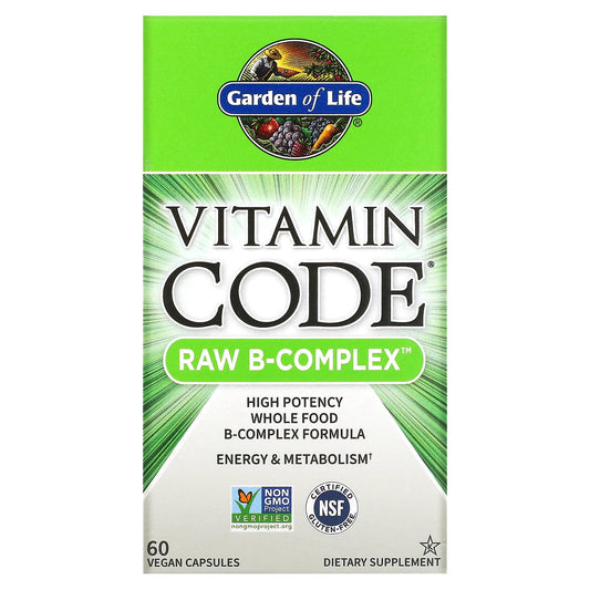 Garden of Life-Vitamin Code-RAW B-Complex-60 Vegan Capsules