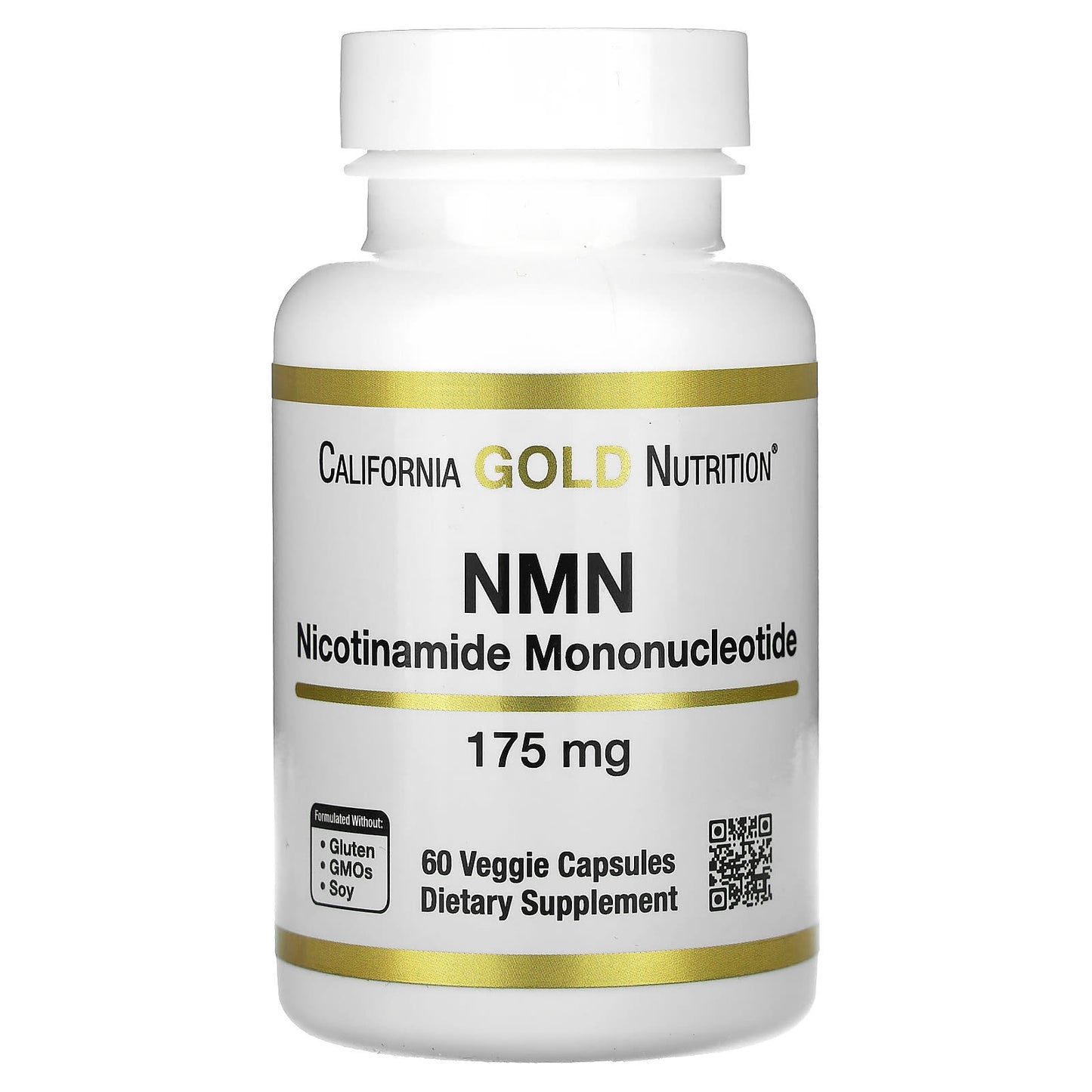 California Gold Nutrition-NMN-175 mg-60 Veggie Capsules