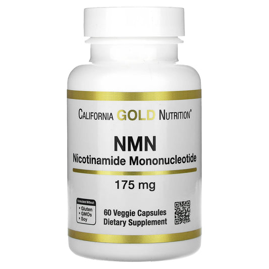 California Gold Nutrition-NMN-175 mg-60 Veggie Capsules
