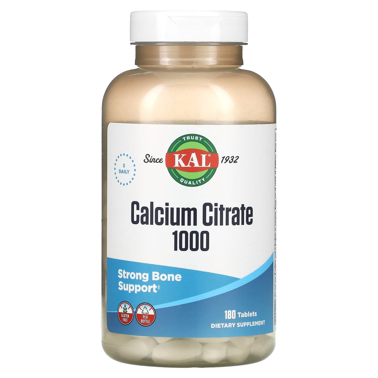 KAL-Calcium Citrate 1000-180 Tablets