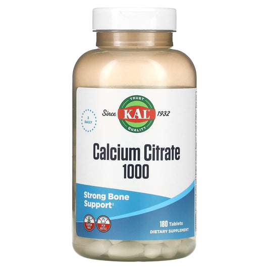 KAL-Calcium Citrate 1000-180 Tablets