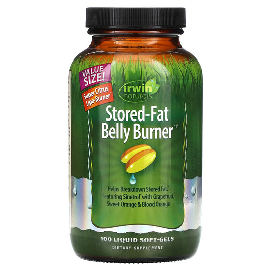 Irwin Naturals-Stored-Fat Belly Burner-100 Liquid Soft-Gels